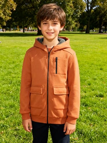 Image of Boys Zip Up Hoodie Kid Hooded Jacket