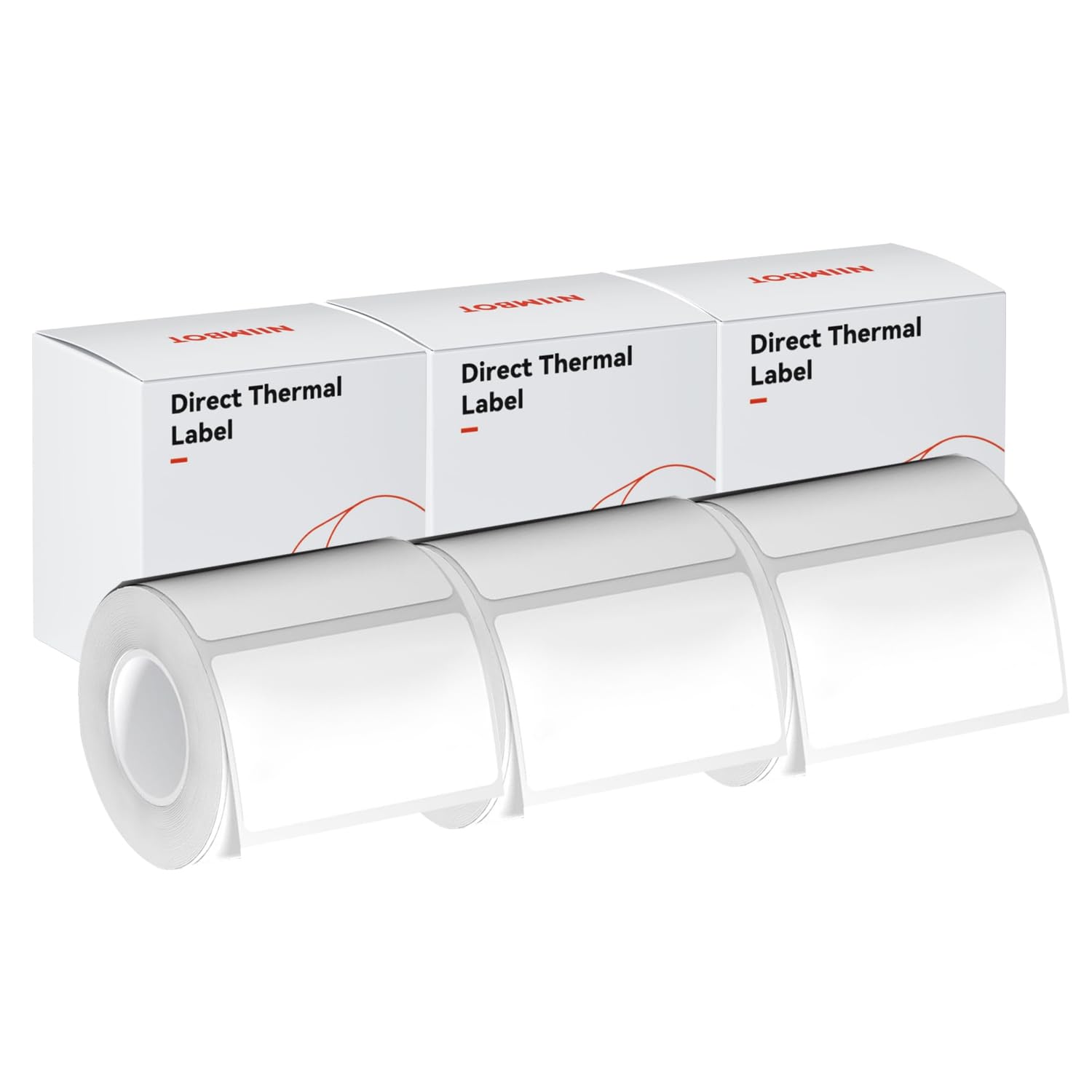 Papel de etiqueta blanca de 3 rollos de 50 x 30 mm, compatible con etiquetadora NIIMBOT B1 B21 B3S