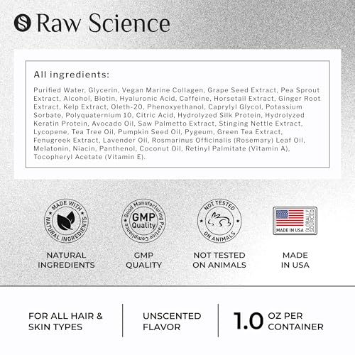 S Raw Science Biotin Keratin Rosemary Oil For Hair Growth Serum With Caffeine thumb #1