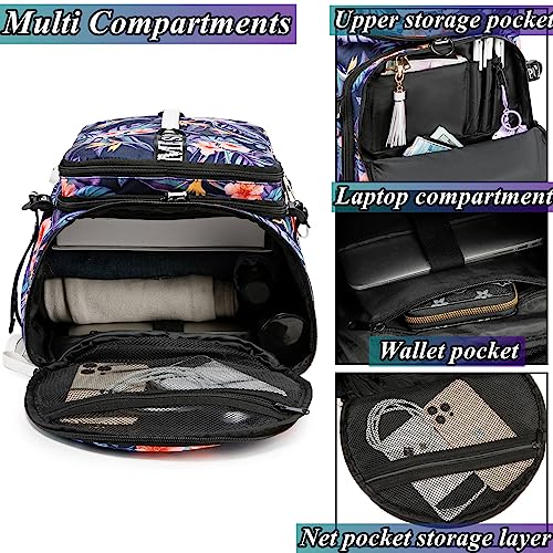Image of Gym Duffle Bag Backpack,4‑Way Waterproof with Shoe Compartment Travel Hiking Laptop