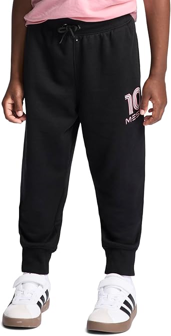 Messi Boys Drawstring Elastic Waistband Fleece Joggers