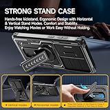 Iokmax for Samsung Galaxy S25 Ultra Case with 2*Screen Protector, Slide Camera Cover, Kickstand, Lanyard Strap,Military Grade Shockproof Protective Heavy Duty Non-Slip for S25 Ultra Case-6.9'', Black - Image 3