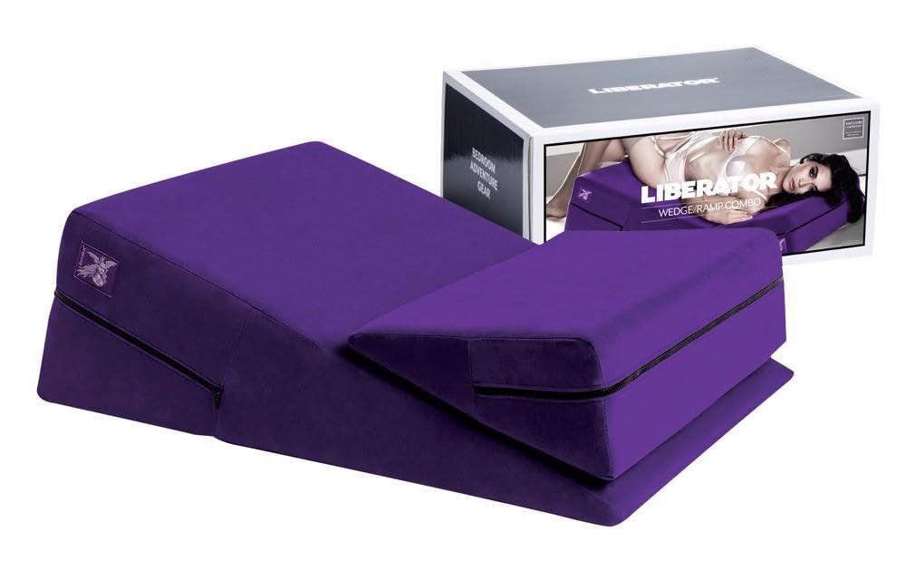 Coussin rampe Liberator violet cale de lit ergonomique adulte