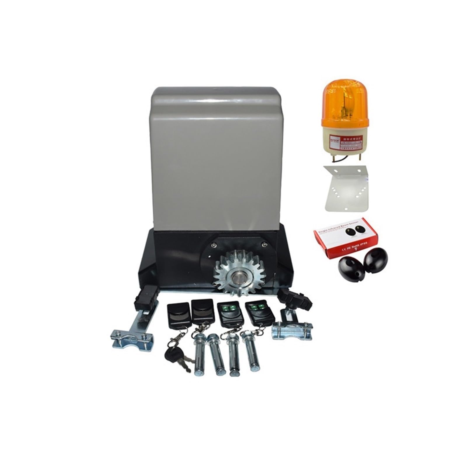 Automatyczny otwieracz drzwi, 230 V 800 kg/1200 kg Elektryczny automatyczny napęd do otwierania drzwi przesuwnych (opcjonalnie oświetlenie klawiatury czujnika)(Kit 3)