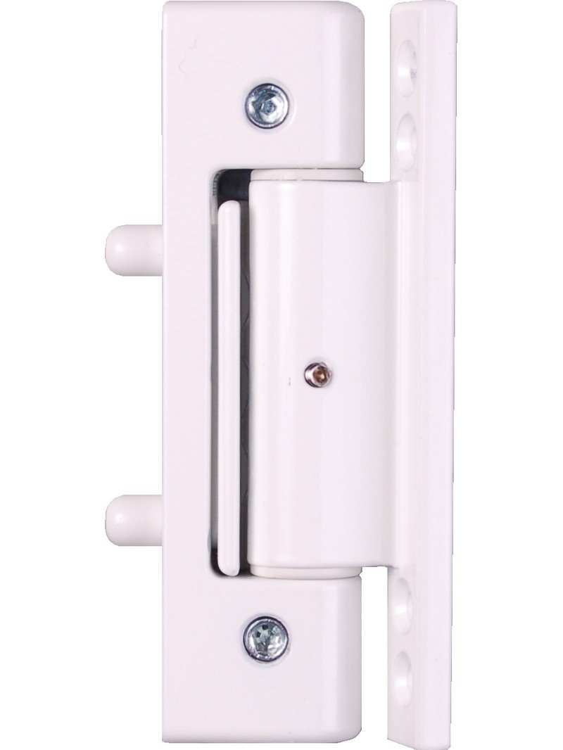 Mila White Ideal Upvc Butt Door Hinge 110Mm Long Flat Plate In