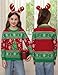 Marvmys Kids Ugly Christmas Sweater Girls Christmas Tree Pullover Jumper Family Xmas Matching Set