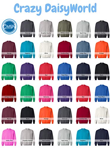 CRAZYDAISYWORLD Customized Matching Couples Text Name Design - Multi Colors Couple Unisex Crewneck Sweatshirt2