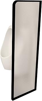 Urinal Privacy Screen Bathroom Divider Panel, Wall-Mounted Toilet Partition Urinal Barrier Divider Partition, Tempered Glass Sheet Divider Room Separator, Home Decoration Screen Panel