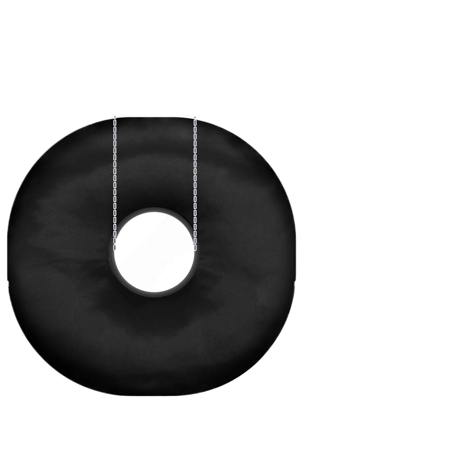 FonHNDG Piercing Pillow Ear Piercing Pillow Polyester Side Sleeper Donut with Hole Round Pressure Relief Guard Hollow Seat Cushion(Black-1Pc)