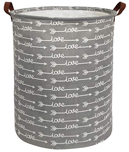 HIYAGON Large Storage Baskets,Waterproof Laundry Baskets,Collapsible Canvas Basket for Storage Bin for Kids