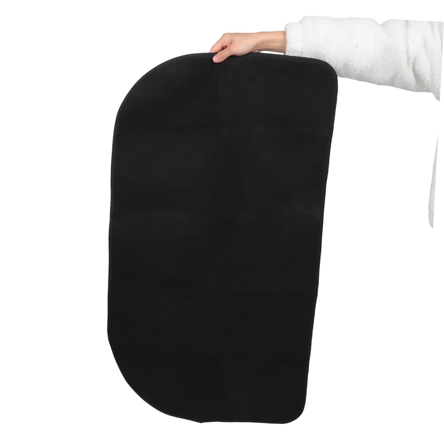 Toyvian Tappeto per Focolare Ignifugo Mezza Forma in Poliestere e Pvc Resistente al Fuoco e All'usura, Base Protettiva per Caminetto Moderno per Interni Domestici