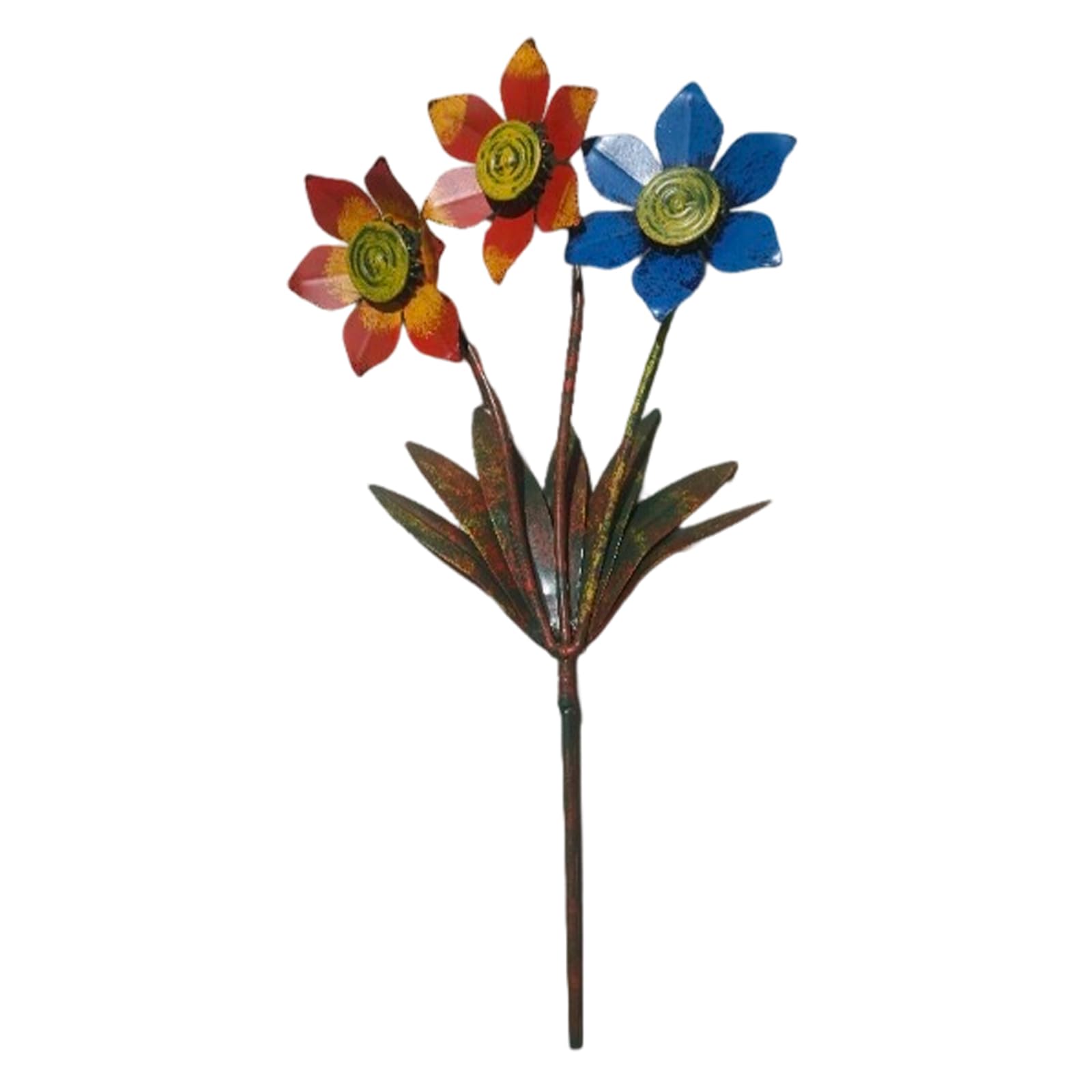 NVOQILIN Retro Metal Flower Garden Stake Iron Art Yard Ornament Outdoor Decoration Garden Sculpture