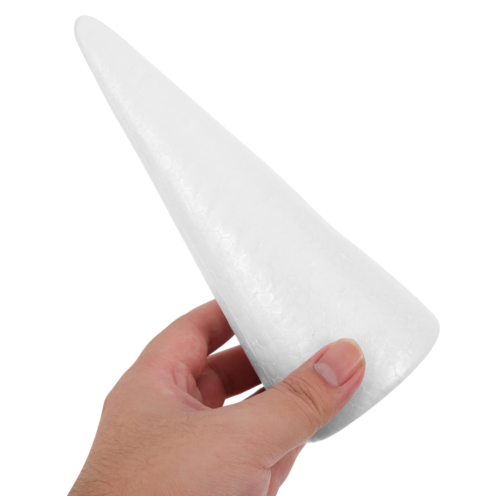 ERINGOGO 15 conos de poliestireno, modelos de árbol de Navidad para manualidades, suministros para manualidades, 3 tamaños diferentes