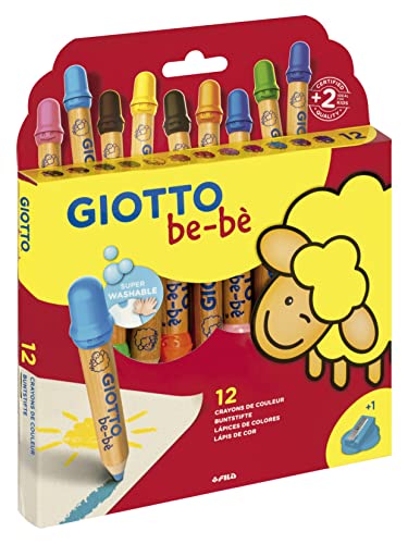 Maxi crayons GIOTTO be-bè incassables et feutres faciles à laver