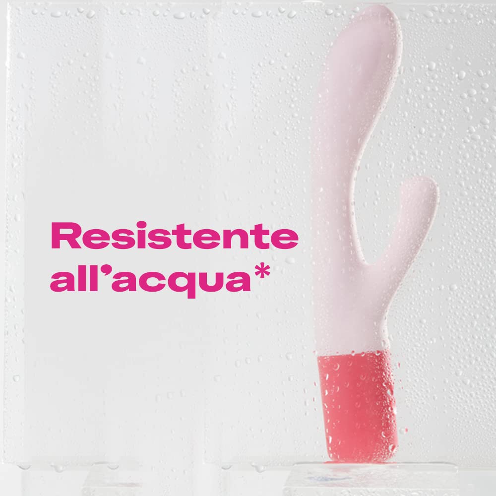 Durex Play Maxi Fun, Sex Toy, Massaggiatore Rabbit a Doppia Estremità, Vibratore per Stimolazione Combinata di Vagina e Clitoride, Waterproof