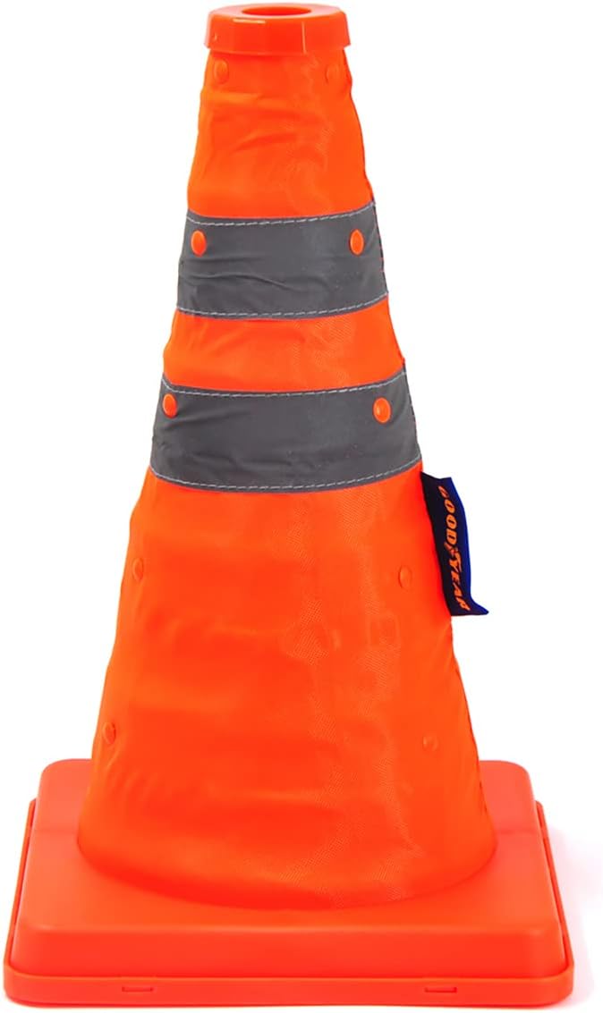 Goodyear 12Inch Collapsible Pop Up Safety Cone Traffic Pylon Multi Purpose