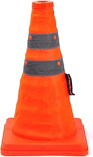 Goodyear 12-Inch Collapsible Pop Up Safety Cone Traffic Pylon Multi Purpose Reflective Safety Cone Orange Cone for Parking