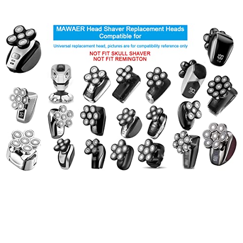 5 Blades Shaver Replacement Heads Head Shaver Replacement Blades Upgrade Version 5D Electric Shaver Replacement Heads With Blade Cover And Cleaning Brush #TOP3