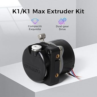Creality K1/K1 Max/K1C Motorized Extruder, Official Upgrade K1 Extruder Kit Direct Drive Extruder Dual Gear Feeding Smooth Feeding High-Speed Printing for K1 SE/Ender 3 V3 Plus 3D Printer