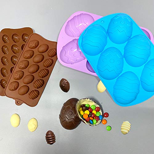 Mauts-Inus Easter Eggs Large Chocolate Molds, Used To Make, Easter Rabbit Chocolate Candies Molds, Easter Egg Chocolate Cakes Molds And Jelly Pudding. #TOP6
