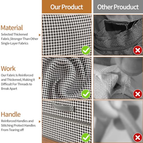 Hefrseyo 4 Pcs Self Compression Storage Bags, Large Capacity Ultra Space Saving Clothes Storage Bags for Sweater, Sheet, Bed, Blanket Storage Organizer with Window Handle, Comforter Bags with Zipper by Hefrseyo - Image 5