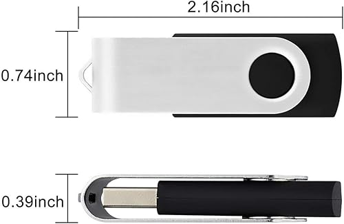 Miniatura 5 de Aiibe Unidad flash de 32 GB 100 unidades USB 2.0 Memory Stick PenDrive - Negro