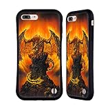 Head Case Designs sous Licence Officielle Ed Beard Jr Signe Avant-Coureur De Feu Dragons Coque Hybride Compatible avec Apple iPhone 7 Plus/iPhone 8 Plus
