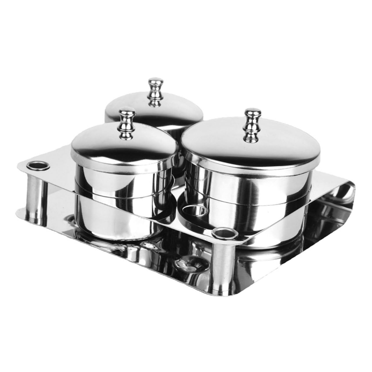 Stainless Steel Manicure Cup Multi Function Monomer Dish for Nail Liquid Mixing and Powder Storage Professional Nail Art Accessory with Stable Base