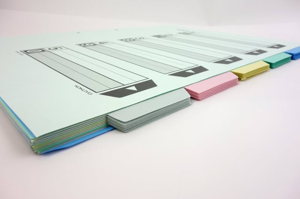 Amazon | コクヨ ファイル インデックス 仕切カード B5 5山 2穴 10組