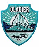 Glacier National Park Iron-on Embroidery Patch