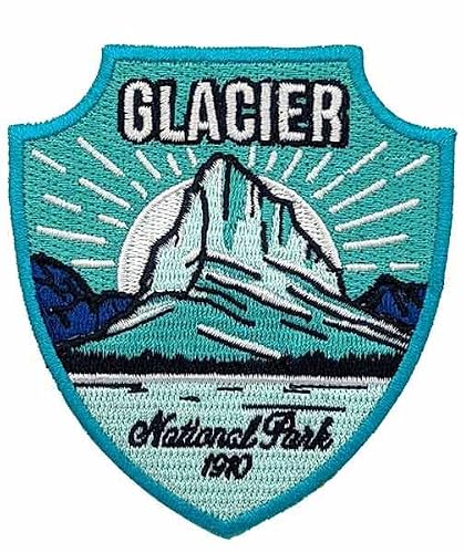 Glacier National Park Iron-on Embroidery Patch