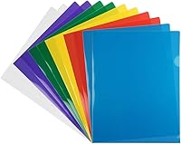 Vista 11 de JAM Paper, sobres plásticos (9 x 11 1/2), 7 colores transparentes, Azul paquete de de 12