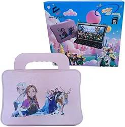 Tablet Infantil 7 Polegadas, Android 14, 6GB RAM, 64GB, Capa Carteira com Alça, Controle Parental (Capa Frozen)