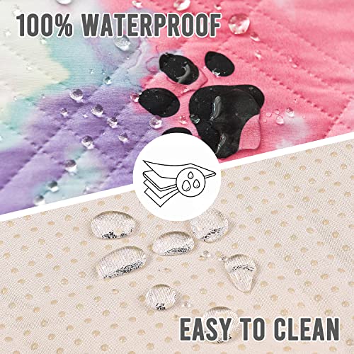 Boctopug Couch Cover Sofa Covers Slipcover Waterproof Sofa Cover Water Resistant Couch Cover For Dogs Kids Cats Pets (Oversized Loveseat, Red+Black Paw Bone) #TOP3