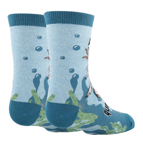 Image of ooohyeah Kid's Novelty Cute Animals Crew Socks, Funny Crazy Silly Cool Casual Dress Socks for Boy and Girl, Size 1-5