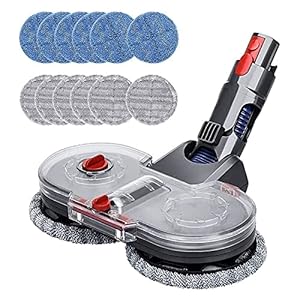 Baalaa Elektrische Mop Attachment voor V11 V10 V7 V8 Stofzuiger met Verwijderbare Watertank, 12 Wasbare Mop