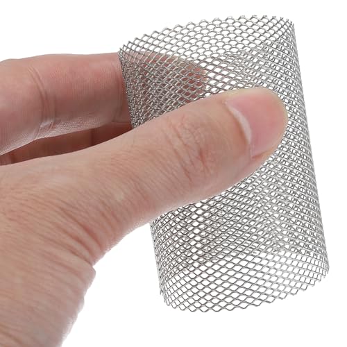 Image of PATIKIL 2 Pcs 40mm OD Strainer Mesh, 56mm H Screen Y Shaped Strainer Filter Valve Mesh Screen 304 Stainless Steel Strainer Mesh for Debris Pump Water Oil Separation