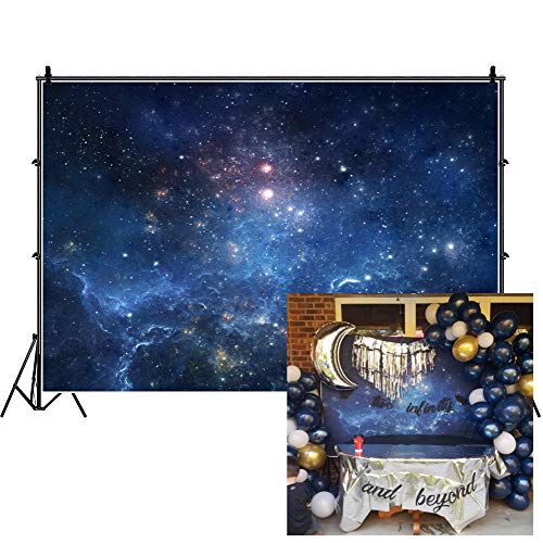 AOFOTO 6x4ft Fantastic Nebula Backdrop Aerospace Starry Sky Photography Background Universe Galaxy Cosmos Outer Space Milky Way Science Fiction Photo Studio Props Vinyl Wallpaper Child Kid Portrait