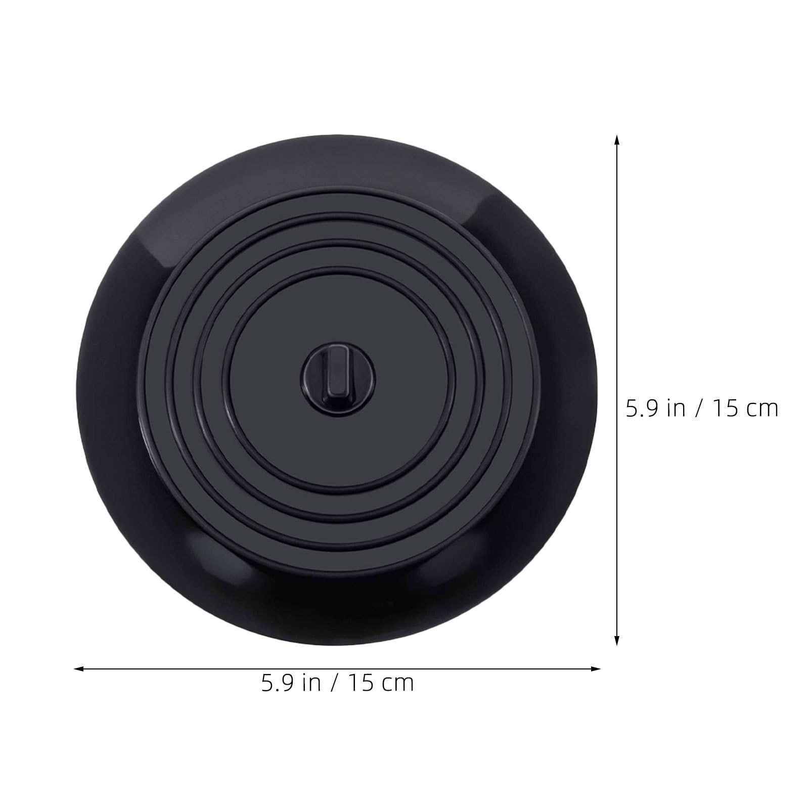 OUNONA 6 Tapones de Silicona para desagüe de bañera, Tapa de desagüe de Ducha Reutilizable de 15 cm, tapón para Pelo de baño, Bloqueador de Agua para Cocina y baño.