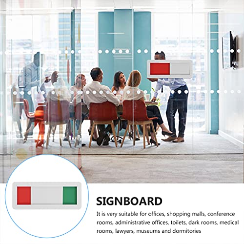 POPETPOP Door Sign- Office Sign, Conference, Vacant, Do Not Disturb Door, Privacy for Offices or Homes- 2pcs - Image 4