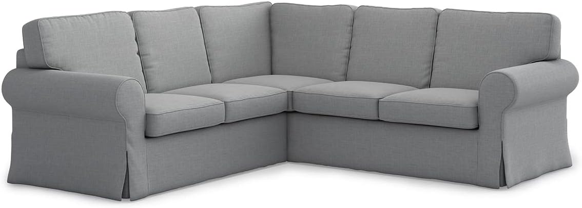 TLYESD Ektorp Sectional Sofa Cover Replacement for IKEA Ektorp Sectional Cover,Ektorp 2 x 2 Sofa Cover,Ektorp Couch Cover, Ektorp Cover Only!(Light Grey)