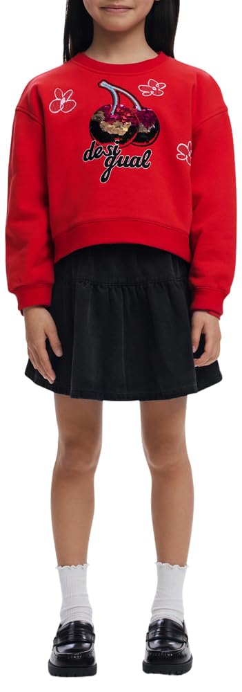 Desigual Sweat_Cherries Sweatshirt Niñas (Pack de 1)