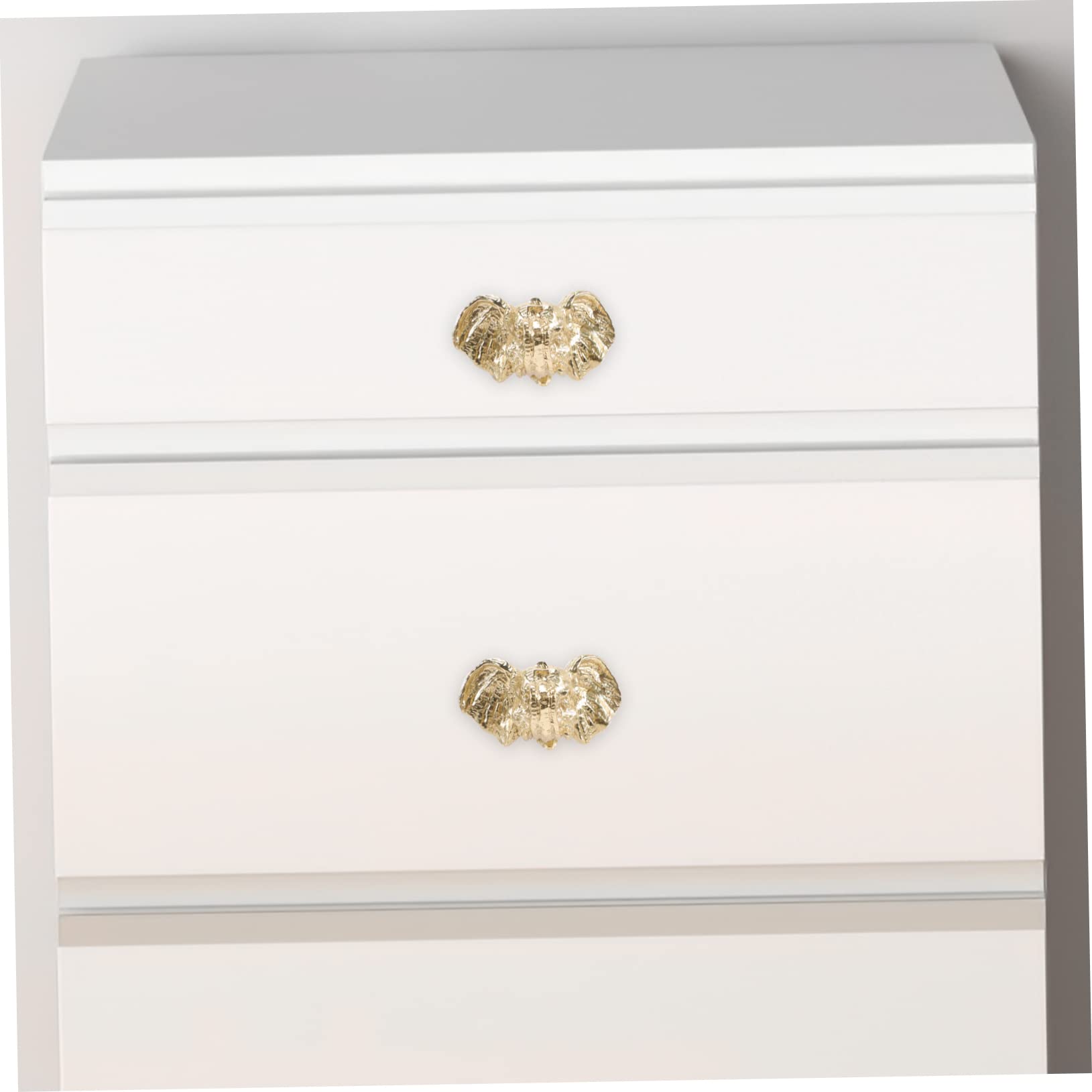 jojofuny 4stücke Brass Knob Elefantenkopf Ziehgriff Für Schrank Möbelknopf Dekorativer Türknauf Messing Geeignet Für Küchenschränke Kommoden Bücherregale Und