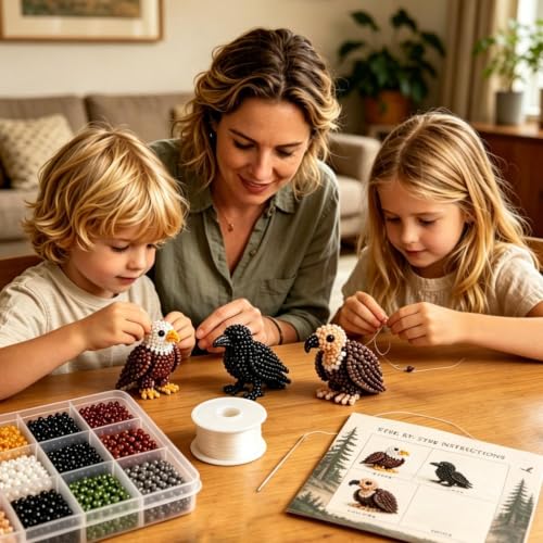 Juego de perlas 3D de animales para decorar tu oficina con estilo original 3