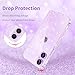 JJGoo Compatible with iPhone 17 Case Clear Glitter, Sparkle Soft TPU Transparent Shockproof Women Girls Slim Bling Sparkly Bumper Cover Phone Cases for iPhone 17