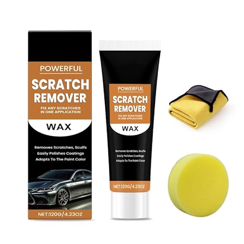 2026 New Scratch Remover for Vehicles - Car Scratch Repair Paste Car Scratch Remover Kit, Car Scratch Remover Kit with Wipe Sponge for Car Vehicles Deep Scratches