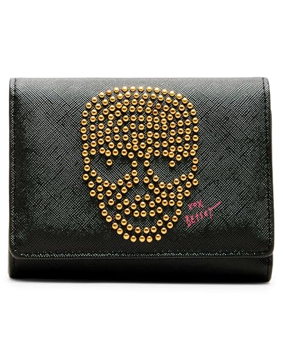 Betsey Johnson Skull Boss Trifold Wallet