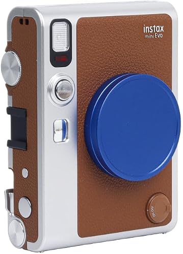 For FUJIFILM Instax mini EVO Camera Lens Cap Aluminum Alloy Protective Cover (Blue)