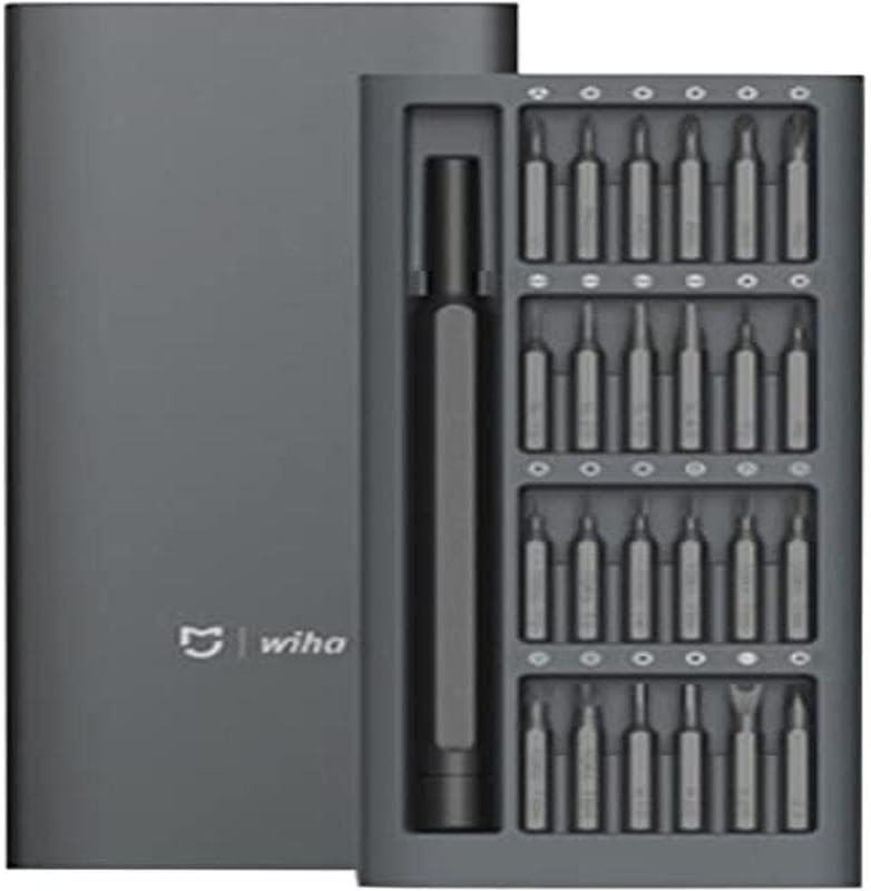 XiaomiPrecision Screwdriver Set, 24 Pieces (Magnetic Bits) EU, Silver, 1