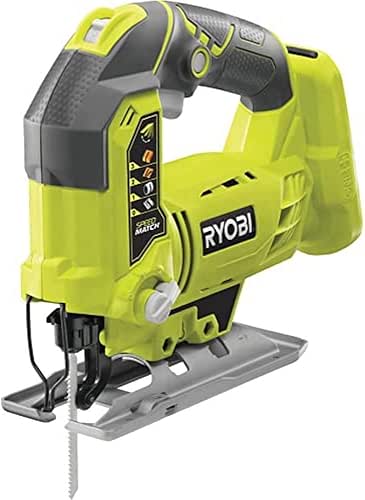 RYOBI 18 V ONE+ Akku-Stichsäge R18JS-0 (max. Schnitttiefe Holz: 101mm,